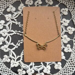 Gold Butterfly Necklace